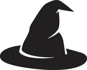 Vector Illustration of a Wizard head Silhouette