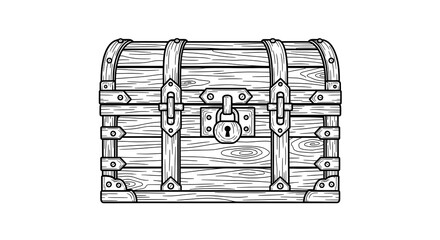 Stylized Line Art Illustration of a Whisk