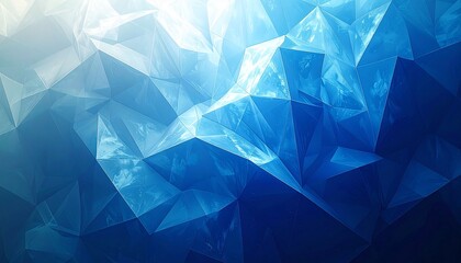 Obraz premium Blue Polygon Abstract Background
