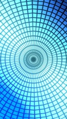 Fototapeta premium Blue Gradient Circular Abstract Background – Modern Geometric Pattern with Radiating Grid Design for Vertical Wallpaper and Digital Art