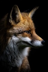 Fototapeta premium Fox profile portrait