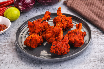 Indian cuisine - spicy Chicken lollipop