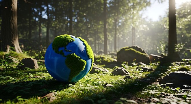 Celebrating World Tourism Day with a vision of a green planet and sustainable ecotourism in lush forests