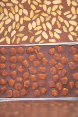 Nut and seed confection being prepared in a workshop