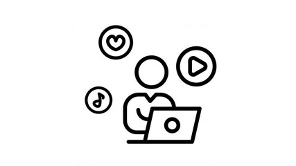 Animated Content Upload Digital Media