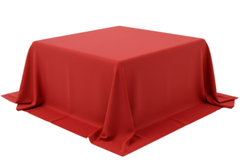 Unveil the mystery a stunning red draped object promises excitement and anticipation for your next project