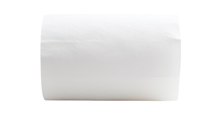 Fototapeta premium roll of toilet paper on white background