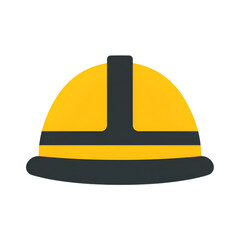 Fototapeta premium A bright yellow hard hat symbolizing safety and protection in construction and industrial work environments.