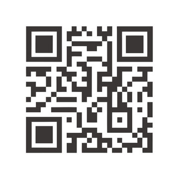 QR code icon transparent png. vector 
