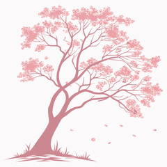 tree with dogwood pink