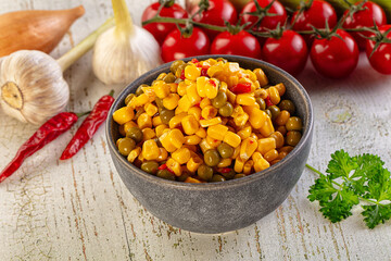 Mexican vegetable mix - corn, pepper and peas
