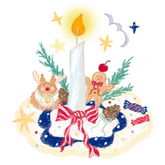 christmas candle gingerbread reindeer candy