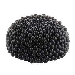 Black Caviar A Luxurious Pile of Shiny Black Fish Eggs, Representing Gourmet Food, Delicacy, and Opulence, Perfect for High End Culinary Presentations