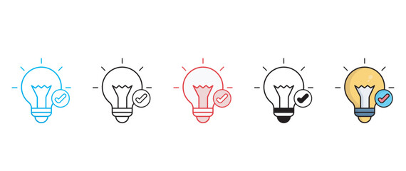 Idea icon design with white background stock illustration