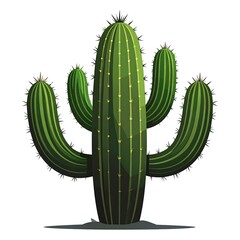 Illustration of a green cactus