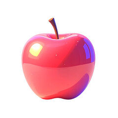 red apple isolated on white background