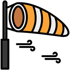 Windsock Icon Mini Illustration Icon. Use For Modern Concept, Print, Ui, Ux Kit, Web And App Development. Vector Related To Office, Education, Examination And More