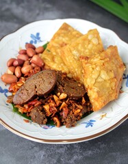 Indonesian dish on plate