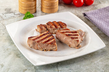 Gourmet Grilled tuna fish steak