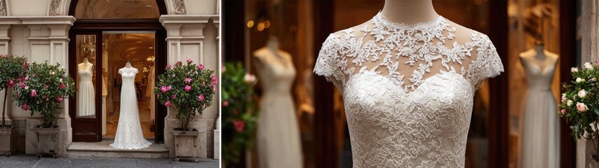 Elegant Dresses on Display