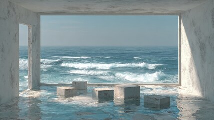 Ocean View from Modern Home
