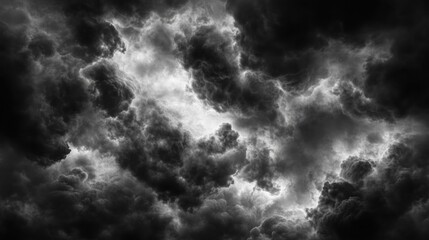Obraz premium Stormy clouds overhead sky