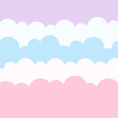 Pastel Clouds Background in Pink, Blue, Purple