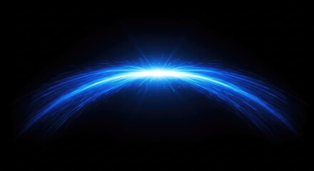 Obraz premium Glowing Abstract Blue Light Beam Overlay Effect Graphic Element