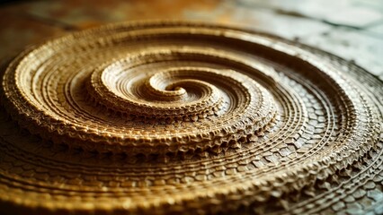 Exquisite display of spiral texture