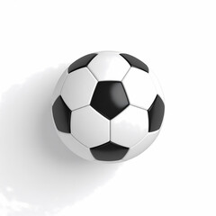 Fototapeta premium Isolated soccer ball on white background football sports equipment