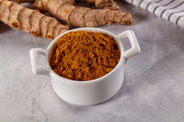 Indian spices - Curry powder heap