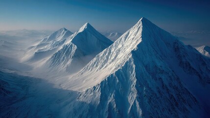 Snowy Mountain Peaks