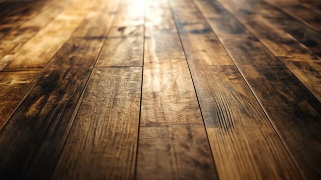 Rustic Wooden Floor Texture CloseUp.
