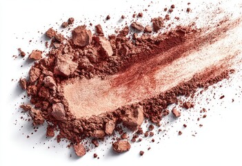 Cosmetic Powder Swatch Texture