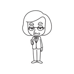 Old people black and white illustration vector image simple minimalist artwork design template