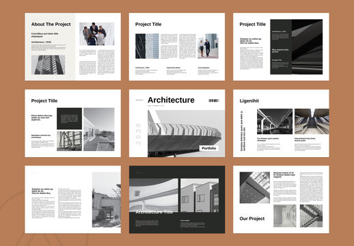 Architecture Brochure Landscape Template