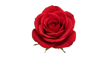 Naklejka premium 鮮やか赤薔薇 美しく輝く 上品な光彩. AI Generated