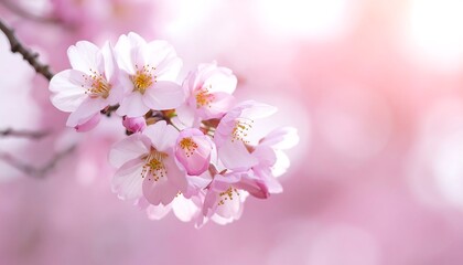 Fototapeta premium Delicate pink cherry blossoms