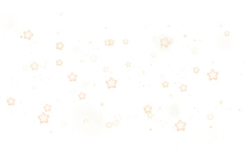 Christmas Bokeh dust stars glittering on transparent background 