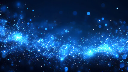 Naklejka premium Enhancing Graphic Design with a Dark Blue Abstract Background and Mesmerizing Glow,Abstract futuristic data technology with dynamic computer visuals