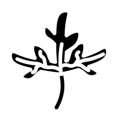 Obraz premium plant glyph icon