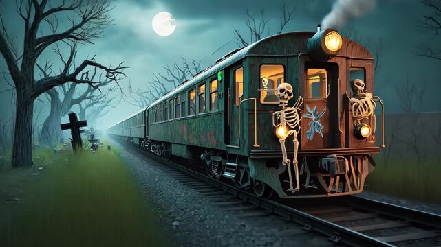 Dark Spooky Train