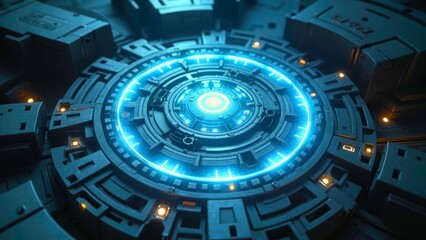 Creative Images of Technological Circular Devices