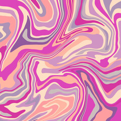 Retro style Abstract striping Simple geometric layered marble background Twisting, wavy, zig zag stripes