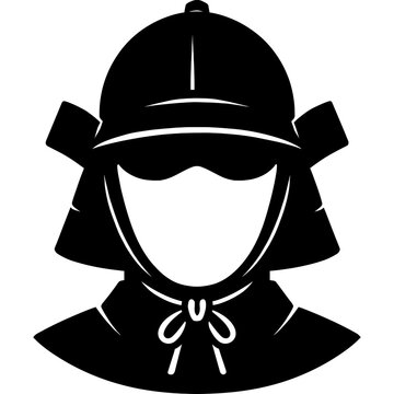 Minimalistic ashigaru head silhouette