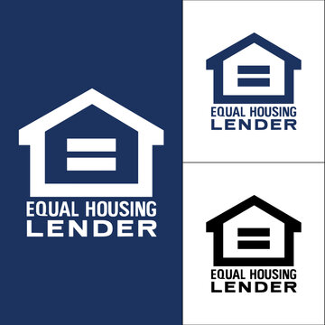  Equal housing lender logo representing fair lending practices and inclusivity Vector
