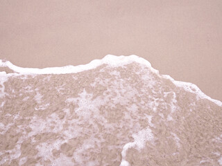 Ocean waves on a sandy beach