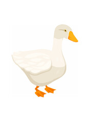 Farm goose isometric composition.ai