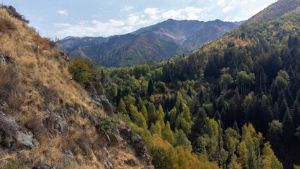 Almaty mountains Medeu beautiful view