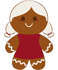 little girl ginger cookies Christmas 